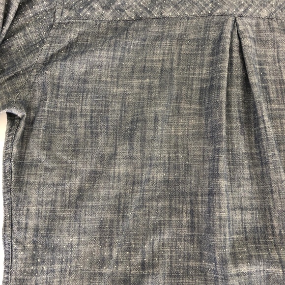 RAILS Chambray Button Front Top w White Polkadots - Picture 8 of 8